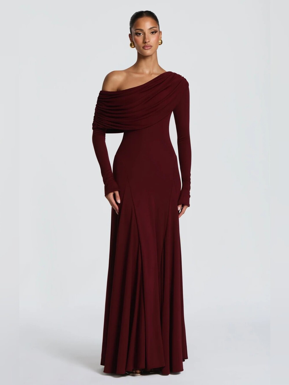 Vestido largo Rafaela - Lacado cereza Babyboo NWT $201